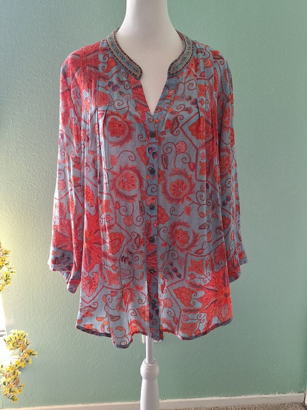 Soft Surroundings Boho Blouse. Size L